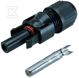 Złącze PV gniazdo MC4 dla przekroju 4/6 mm2