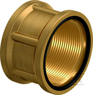 Mufa mosiężna skręcana Wipex 90st. GW1 1/4"xGW1 1/4" gwint wewnętrzny, PN6 SDR11 / PN10 SDR7.4, do systemów preizolowanych Ecoflex