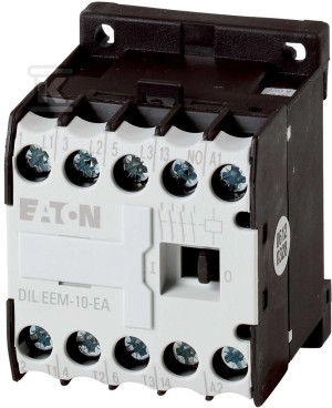 Мініатюрний контактор, 3кВт/400В, керування 24В DC DILEEM-10-G-EA(24VDC)
