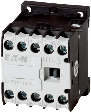 Stycznik miniaturowy, 5, 5kW/400V, sterowanie 24VDC DILEM12-10-G-EA(24VDC)
