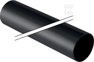 Труба ПЕHD 250x9.7x5000mm S12.5, PN4, колір чорний (каналізація HDPE)