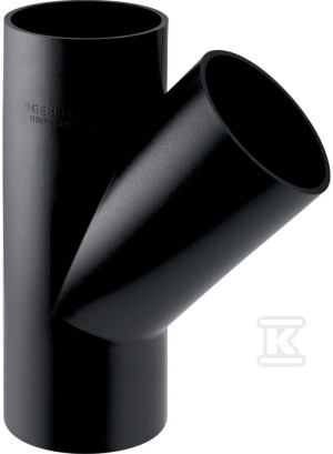 Trójnik PEHD 75x40/45 skośny, kolor czarny (kanalizacja HDPE)