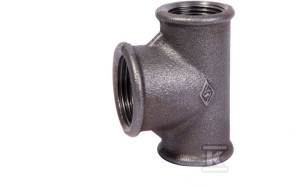 Trójnik redukcyjny nakrętny 2X1/2" czarny B1, NR25, NR 130R OPAL