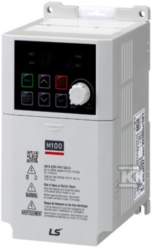 Інвертор M100 живлення 1x230VAC, вихід 3x230VAC 3x230VAC, 0,4kW, 2,4A - LSLV0004M100-1EOFNA