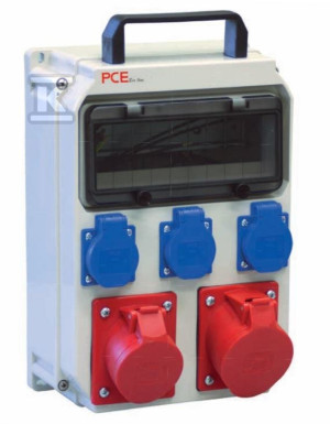 Розподільна коробка переносного типу HEL 10M 2*32/5 3GS 230V IP54 ECOline