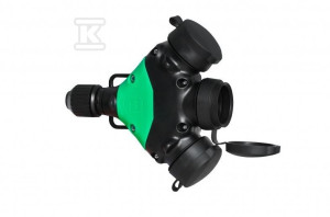Розгалужувач гумовий 3x16A 250V IP44