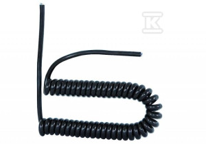 Przewód spiralny 05VVH8-F 4x1mm2 - 5m - czarny