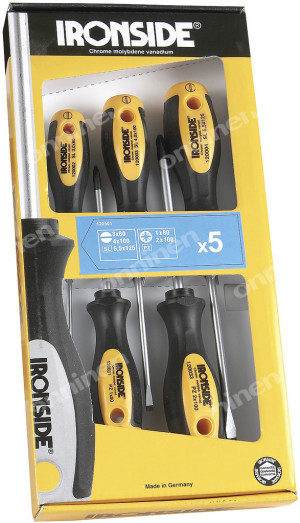 Zestaw wkrętaków śrubokrętów 120501/01650195118 IRONSIDE