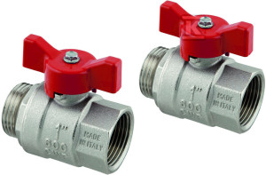 Zawór kulowy niklowany G1-G1 Uponor Vario