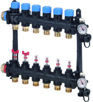 Розподільник з витратоміром FM 13XG3/4 EURO Uponor Vario M
