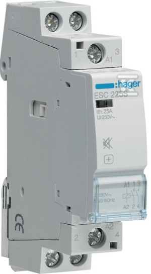 Stycznik cichy 230VAC 2NO 25A AC-7a/b