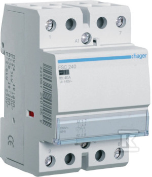 Stycznik 230VAC 2NO 40A AC-7a/b