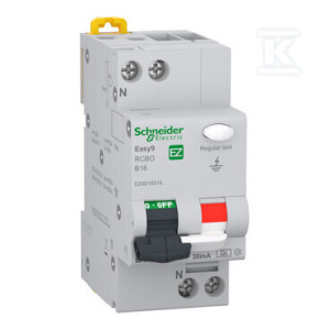 Wyłącznik kombinowany Easy9 Pro EZ9D-B16-30-A-1N B 16A 1N-biegunowy 30 mA typ A