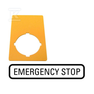Szyld M22-XZK-GB99 do przycisku M22-PV.Emergency Stop