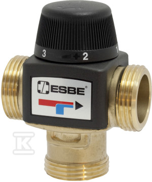 Термостатичний змішувальний клапан ESBE VTA372 20-55°C G1 20-3,4