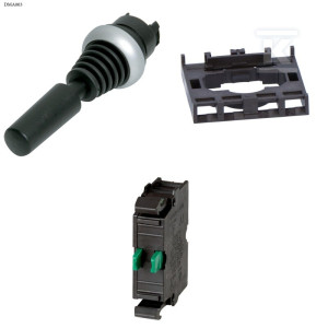 Joystick 4 położenia bez samopowrotu + łącznik mocujący + element stykowy 1Z