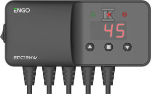 Sterownik do pompy CO i pompy CWU, ENGO EPC12HW, czarny, 230V