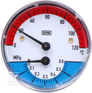 Termomanometr WP63T R1/2 0,6 MPa/120 ST.C