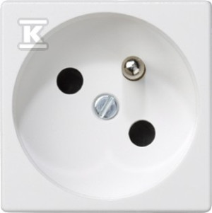 Gniazdo K45 z uziemieniem 16A/230V~, szybkozłączki, biały