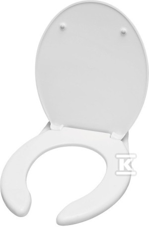 Deska sedesowa WC duroplast Etiuda dla osób niepełnosprawnych biała