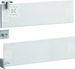 Osłony końcowe do szyn grzeb. widełkowych i kołkowych 2P 10 mm2 kpl=10szt.