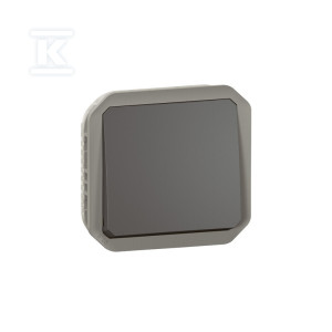 Przycisk jednobiegunowy, mechanizm 10A-250V~ - antracyt, NOWE PLEXO 55