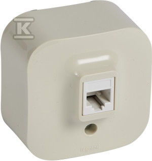 1xRJ11 розетка forix кремового кольору