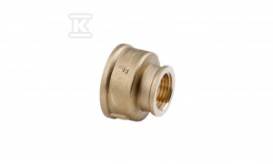 Mufa redukcyjna mosiężna 6/4"x5/4" żółta