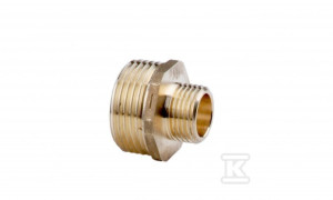 Nypel redukcyjny mosiężny 5/4"x1" żółty