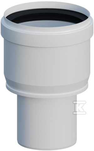 Redukcja pionowa PP DN60/80mm z uszczelką [EPDM] ONNLINE