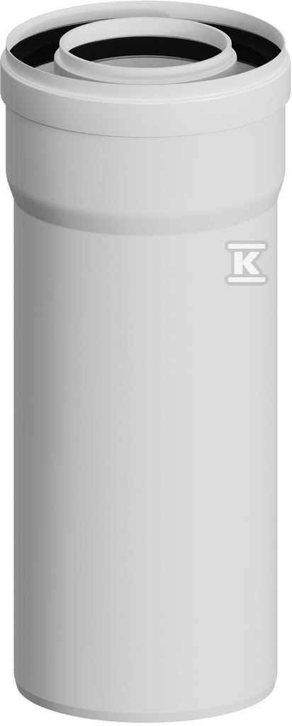 Rura kominowa prosta koncentryczna PP-PP L1000mm DN60/100mm z uszczelką [EPDM] ONNLINE