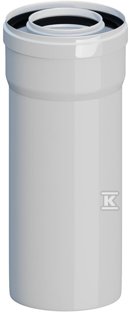 Rura kominowa prosta koncentryczna PP-AL L1000mm DN80/125mm z uszczelką [EPDM] ONNLINE