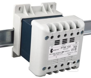 Transformator jednofazowy PTM 100 230/ 24V IP21 na szynę DIN TH-35 w obudowie