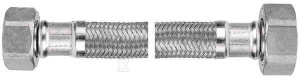 Шланг в сталевій обплетці 50 см 3/4"x3/4" накидно-накидний