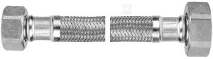 Wąż w oplocie stalowym 80 cm 1/2"x3/8" nakrętno-nakrętny