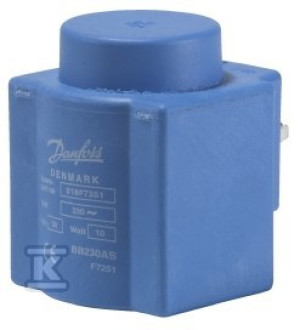 Cewka BB 230AS do zaworu elektromagnetycznego, moc cewki: 10W, napięcie zasilania: 230V AC
