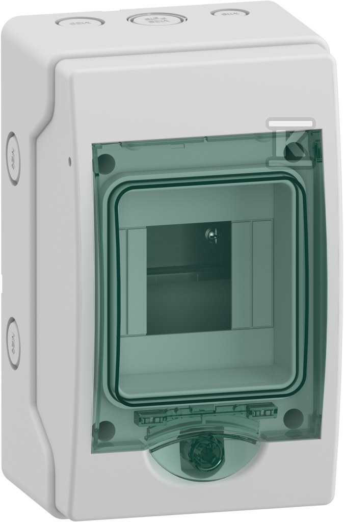 Розподільна коробка навісна Mini Mureva (колишня Kaedra) IP65 mMRV-1-4-NT-T прозорі двері 1 ряд 4 модулі/ряд