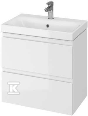 Zestaw 981 Moduo Slim 60 biały (szafka + umywalka)