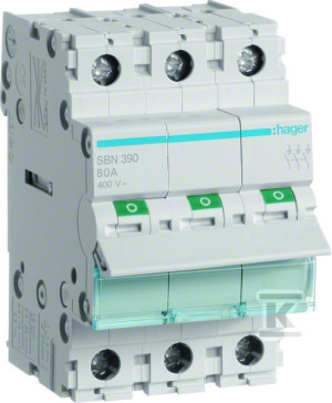 Modułowy rozłącznik izolacyjny 3P 100A 400VAC
