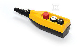 Kaseta sterownicza, 3 przyciski, w tym przycisk awaryjnego stopu 30 mm, dwie prędkości T0-PV3E30B4
