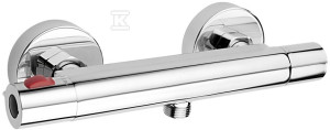 Bateria prysznicowa Trinity Safe Touch termostatyczna ścienna, chrom