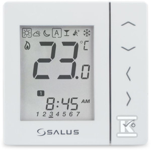 Regulator temperatury programowalny biały podtynkowy 230V VS30W