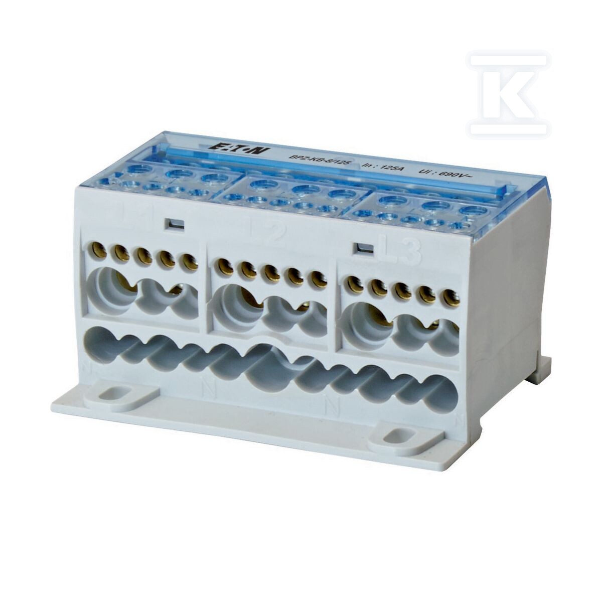 Modułowy blok listew rozdzielczych, 4-biegunowy BPZ-KB-8/125
