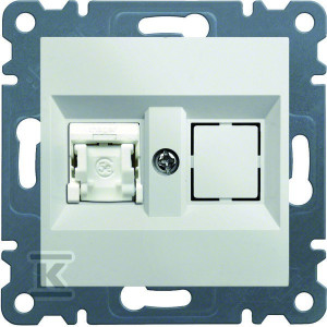 Роз'єм 1xRJ45 Cat.5e UTP, білий LUMINA