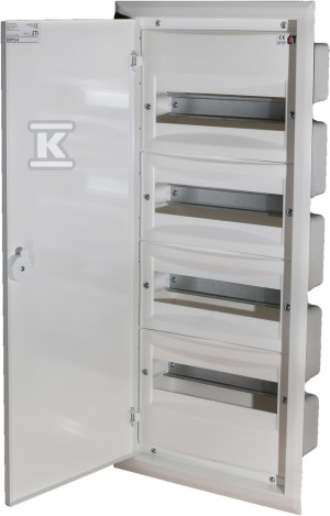 Rozdzielnica podtynkowa, drzwi metalowe, IP40, ERP12-4