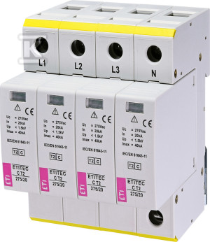 Ogranicznik przepięć T2 (C) ETITEC C T2 275/20 4+0