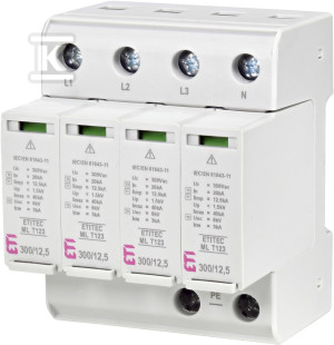 Modułowy ogranicznik przepięć ETITEC ML T123 300/12,5 4+0