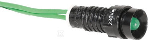 Lampka sygnalizacyjna LED D=5mm zielona 230V AC LS LED 5 G 230AC