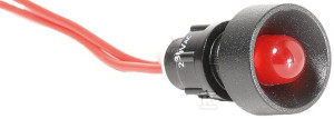 Lampka sygnalizacyjna LED D=10mm czerwona 230V AC LS LED 10 R 230AC