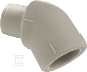 Kolano nyplowe 45° PP-R - 20